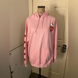Hello kitty x I saw it first pink hoodie sweatshirt hearts valentines XL